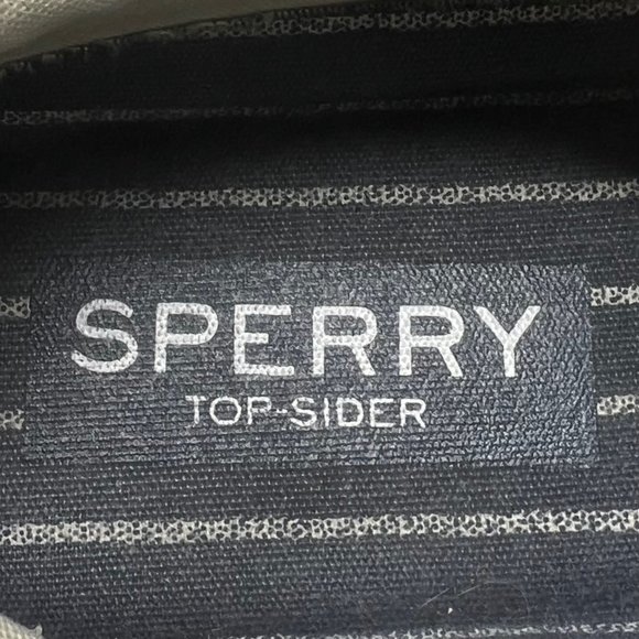 Sperry Striper 2 Gray Canvas Deck Boat Shoe Lace Up STS16795 Size 8 US - Picture 10 of 11